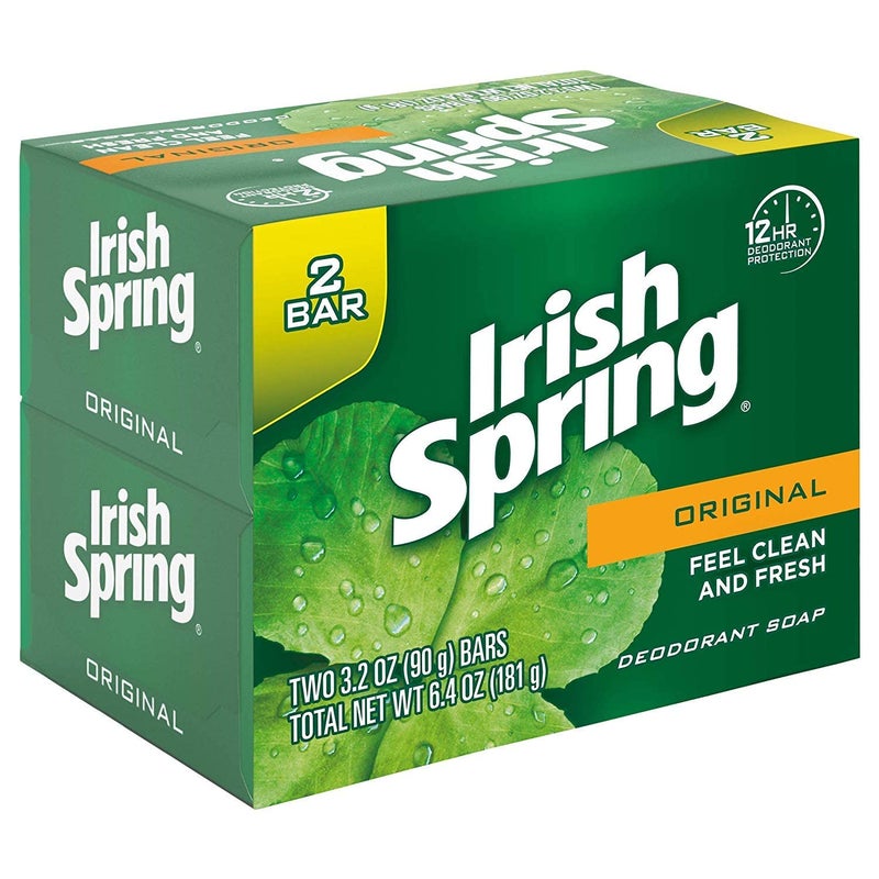 Irish Spring صابون ديتول الأصلي من إيريش سبرينغ، 3.20 أونصة، 2 قطعة - Image 2